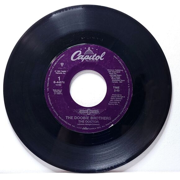 Doobie Brothers 45 The Doctor / Too High A Price on Capitol VG Rock - Picture 2 of 4